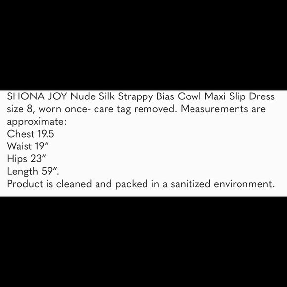 SHONA JOY Nude Silk Strappy Bias Cowl Slip Dress - Picture 3 of 4